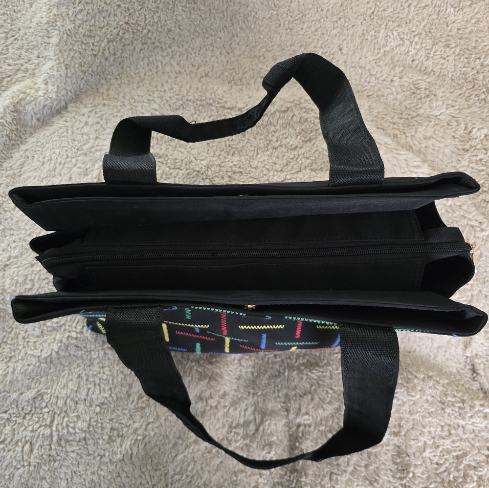 Valentino Rossa Nylon Triple Compartment Tote. NWOT - Picture 7 of 16